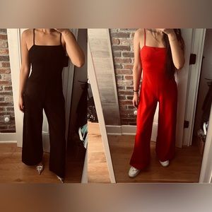 Urban Outfitters Red AND Black Wide Leg Jumpsuit (BOGO)